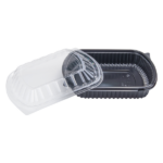 [300 ct] 36 oz Microwaveable Take-Out Box | PP | Black - Image 5