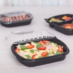 [300 ct] 36 oz Microwaveable Take-Out Box | PP | Black - Image 2
