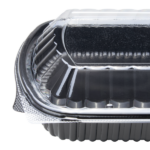 [300 ct] OPS Lid for 36 oz Microwaveable Take-Out Box | Clear - Image 7