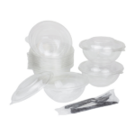 [300 ct] 32 oz Disposable Salad Bowl Lids | 185 mm | PET - Image 5