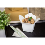 [450 ct] 16 oz Paper Take-Out Boxes, White - Image 11