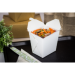 [450 ct] 32 oz Paper Take-Out Boxes, White - Image 12