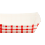 #1 Best [1,000 ct] 0.5 lb Food Tray | Shepherd's Check Red Pattern - Image 7