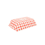 [1,000 ct] 2.0 lb Food Tray | Shepherd's Check Red Pattern - Image 4