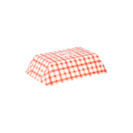 [500 ct] 2.5 lb Food Tray | Shepherd's Check Red Pattern - Image 9
