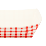 [500 ct] 2.5 lb Food Tray | Shepherd's Check Red Pattern - Image 3