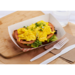 [500 ct] 2.5 lb Food Tray | Shepherd's Check Red Pattern - Image 4