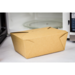 [160 ct] Paper Take-Out Boxes | #4 | 110 oz | Kraft - Image 10