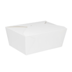 [160 ct] Paper Take-Out Boxes | #4 | 110 oz | White