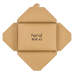 [200 ct] Paper Take-Out Boxes | #2 | 54 oz | Kraft - Image 4