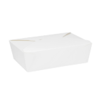 [200 ct] Paper Take-Out Boxes | #3 | 76 oz | White