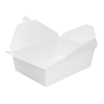 [200 ct] Paper Take-Out Boxes | #3 | 76 oz | White - Image 2