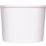 [500 ct] 10/12 oz Gourmet Paper Food Container | White | 96 mm - Image 8