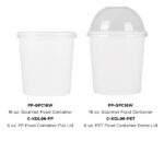 [500 ct] 16 oz Gourmet Paper Food Container | White | 96 mm - Image 9