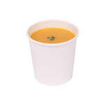 [500 ct] 16 oz Gourmet Paper Food Container | White | 96 mm - Image 4