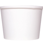 [1,000 ct] 8 oz Gourmet Paper Food Container | White | 96 mm - Image 6