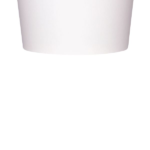 [1,000 ct] 8 oz Gourmet Paper Food Container | White | 96 mm - Image 5