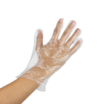 [2,000 ct] Poly Gloves | Clear | Large