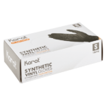 [1,000 ct] Synthetic Vinyl Gloves | Latex-Free | Powder-Free | Black | Small - Image 4