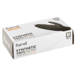 [1,000 ct] Synthetic Vinyl Gloves | Latex-Free | Powder-Free | Black | Medium