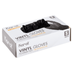 [1,000 ct] Vinyl Gloves | Latex-Free | Powder-Free | Black | Small - Image 4