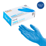 [1,000 ct] Vinyl Gloves | Latex-Free | Powder-Free | Blue | Small