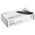 [1,000 ct] Vinyl Gloves | Latex-Free | Powder-Free | Black | Medium - Image 2