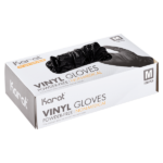 [1,000 ct] Vinyl Gloves | Latex-Free | Powder-Free | Black | Medium - Image 3