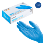 [1,000 ct] Vinyl Gloves | Latex-Free | Powder-Free | Blue | Medium