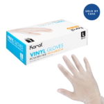 [1,000 ct] Vinyl Gloves | Latex-Free | Powder-Free | Clear | Large