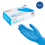 [1,000 ct] Vinyl Gloves | Latex-Free | Powder-Free | Blue | Large