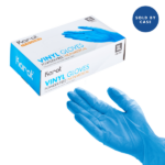 [1,000 ct] Vinyl Gloves | Latex-Free | Powder-Free | Blue | X-Large