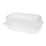 [250 ct] 9''x 5'' Hinged Food Containers | PET | Clear - Image 8
