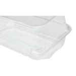 [250 ct] 9''x 5'' Hinged Food Containers | PET | Clear - Image 7