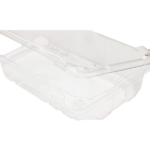 [250 ct] 9''x 5'' Hinged Food Containers | PET | Clear - Image 5