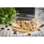 [250 ct] 9''x 5'' Hinged Food Containers | PET | Clear - Image 13