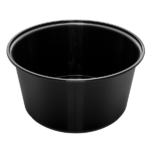 [300 ct] 48 oz Disposable Bowls | Black | Injection Molded PP | 179 mm - Image 3