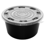 [300 ct] 48 oz Disposable Bowls | Black | Injection Molded PP | 179 mm - Image 5