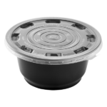 [300 ct] Disposable Bowl Lids | For 22-48 oz Injection Molded Bowls | 179 mm | Clear - Image 4