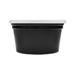 [240 sets] 12 oz Deli Containers with Lids | Injection Molded PP | Black - Image 10
