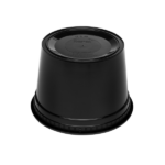 [240 sets] 16 oz Deli Containers with Lids | Injection Molded PP | Black - Image 9