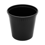 [240 sets] 24 oz Deli Containers with Lids | Injection Molded PP | Black - Image 7