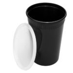[240 sets] 32 oz Deli Containers with Lids | Injection Molded PP | Black - Image 5
