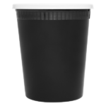 [240 sets] 32 oz Deli Containers with Lids | Injection Molded PP | Black - Image 10