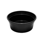 [240 sets] 8 oz Deli Containers with Lids | Injection Molded PP | Black - Image 7