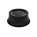 [240 sets] 8 oz Deli Containers with Lids | Injection Molded PP | Black - Image 8