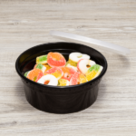 [240 sets] 8 oz Deli Containers with Lids | Injection Molded PP | Black - Image 3