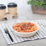 [200 ct] Bowl Lids | For 24-40 oz Molded Fiber Bowl | PET | 204.4 mm - Image 4