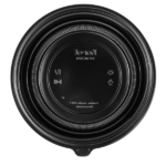 [150 ct] 32 oz PP Round Microwaveable Container, Black - Image 3