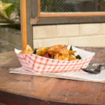 [500 ct] 2.5 lb Food Tray | Shepherd's Check Red Pattern - Image 5